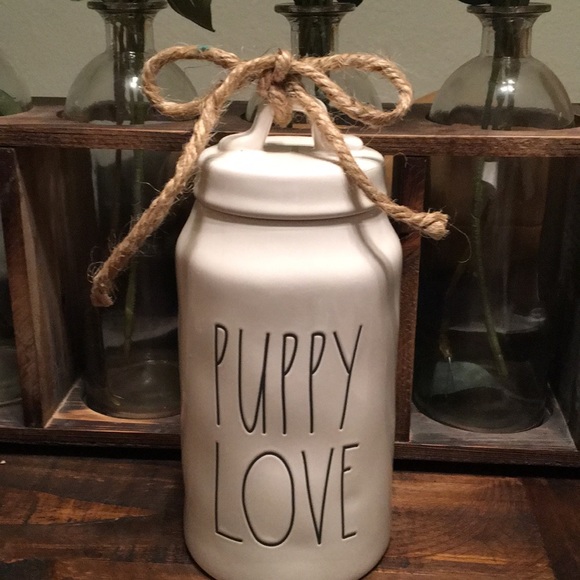 RAE DUNN PUPPY LOVE 🐾🐶 treat food cannister - Picture 2 of 9